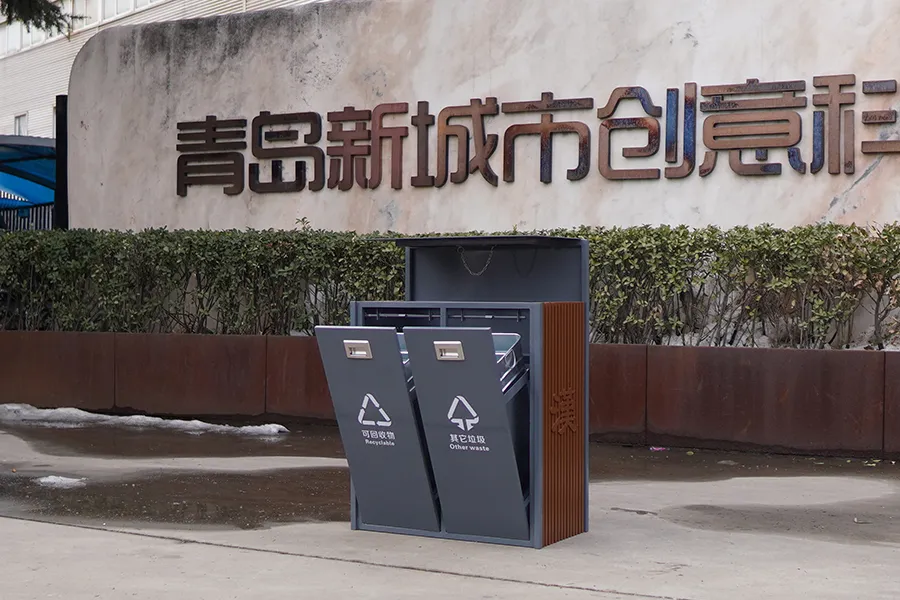 分类垃圾桶,铁艺垃圾箱,户外分类垃圾桶,青岛分类垃圾桶厂家