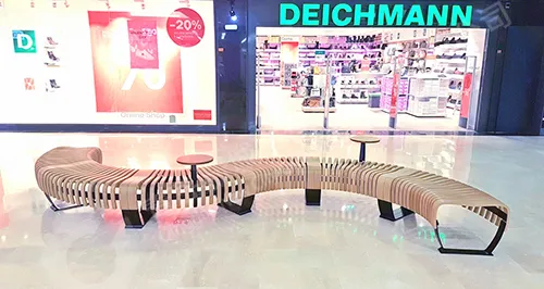 弧形公园椅