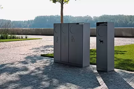 户外不锈钢垃圾桶