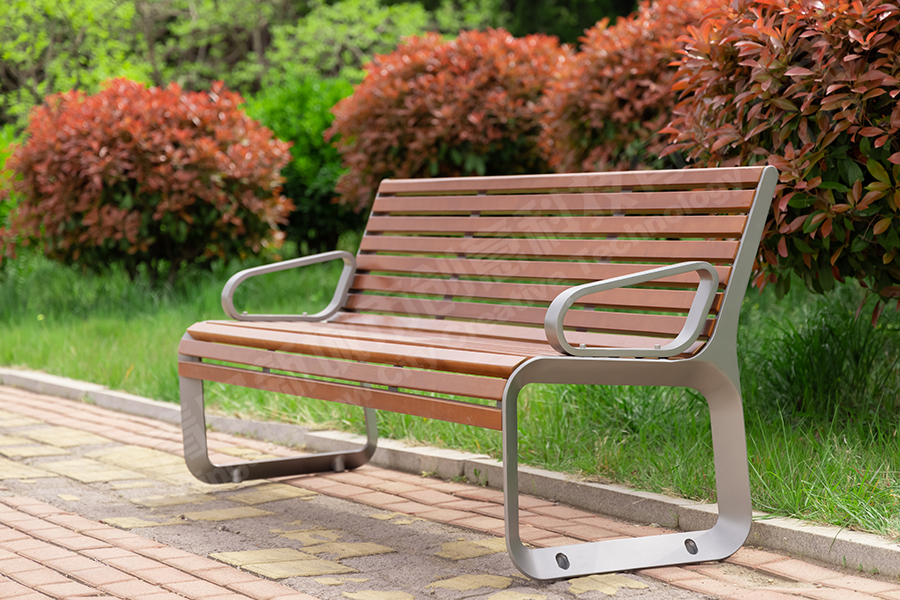 几何城市公园椅,园林椅,铸铝公园椅,户外休闲椅,休闲座椅