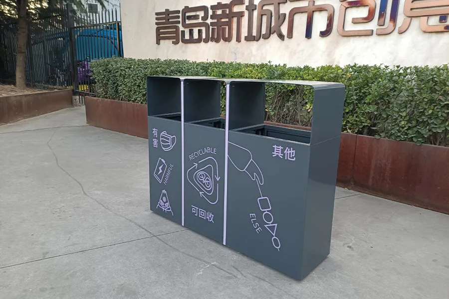 三分类垃圾桶,可回收垃圾筒,户外分类垃圾箱,环卫果皮箱
