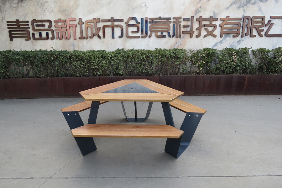 室外公园桌椅,户外桌椅组合,连体桌椅组合,户外公园休闲桌椅