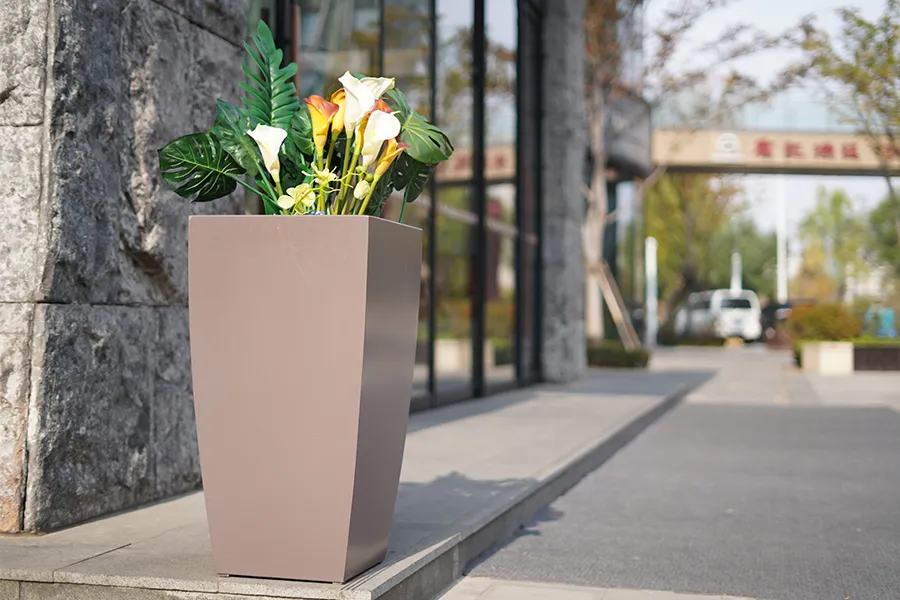 不锈钢花箱,户外花钵花箱,道路花箱