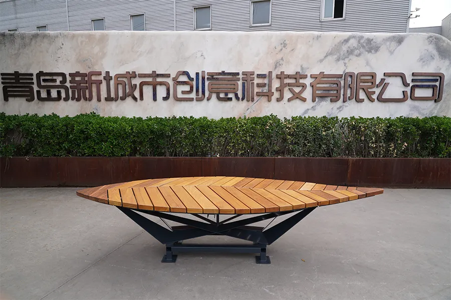 树叶坐凳,创意户外座凳,异形景观座椅,室外成品坐凳