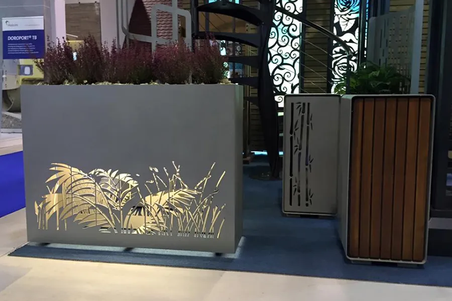 户外花箱,带灯室内外花槽,铁艺花钵,花箱尺寸