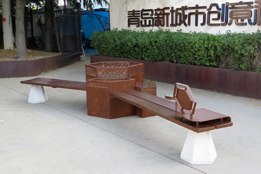 凝土花箱坐凳,公园混凝土坐凳,花箱座椅,混凝土公共花箱座椅