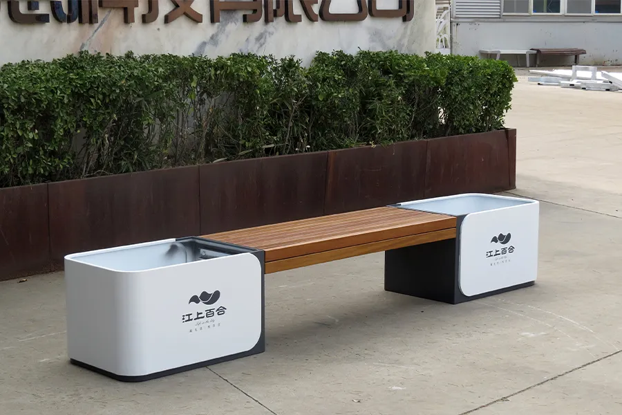 花箱坐凳,户外休闲花箱座椅,景观花箱坐凳组合,公园花箱坐凳