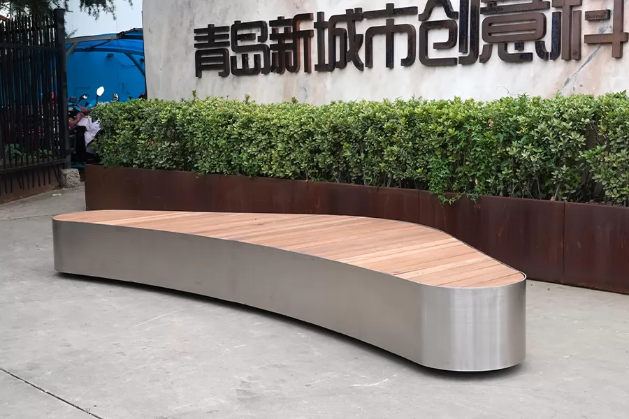 户外公园长椅,创意个性座椅,广场商场弧形椅