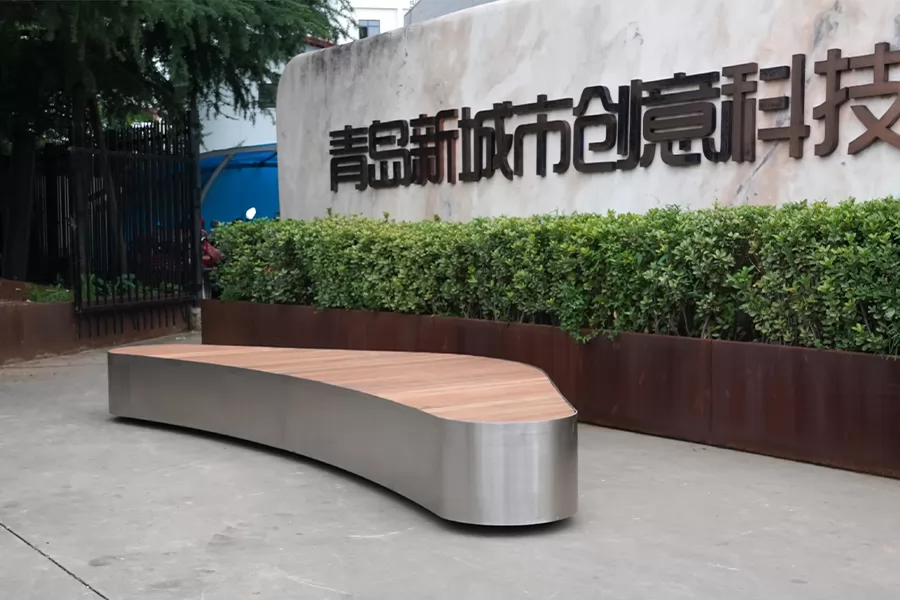 户外公园长椅,创意个性座椅,广场商场弧形椅