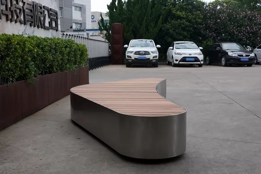 户外公园长椅,创意个性座椅,广场商场弧形椅