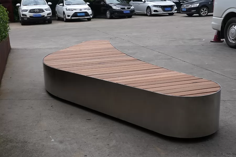 户外公园长椅,创意个性座椅,广场商场弧形椅