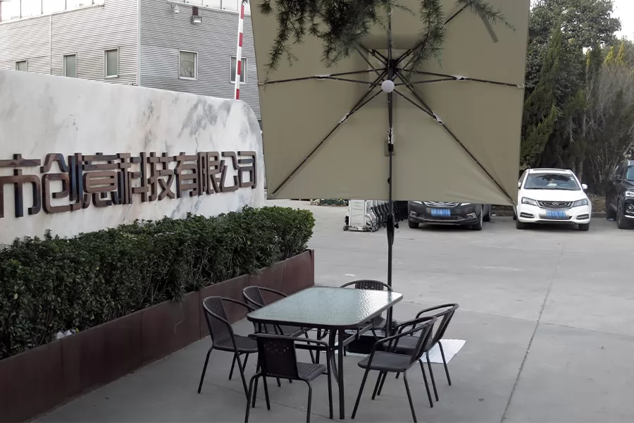 户外庭院桌椅,户外桌椅带伞,室外遮阳伞组合桌椅