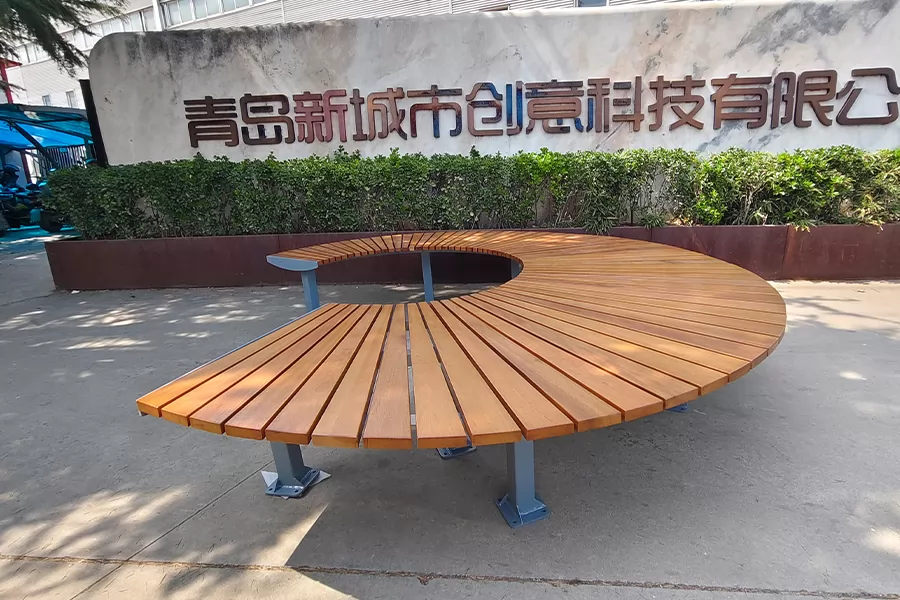 弧形坐凳,户外坐凳,公园休闲坐凳,景观无靠背坐凳