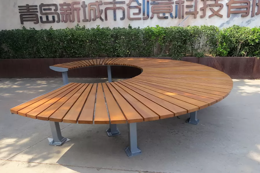 弧形坐凳,户外坐凳,公园休闲坐凳,景观无靠背坐凳